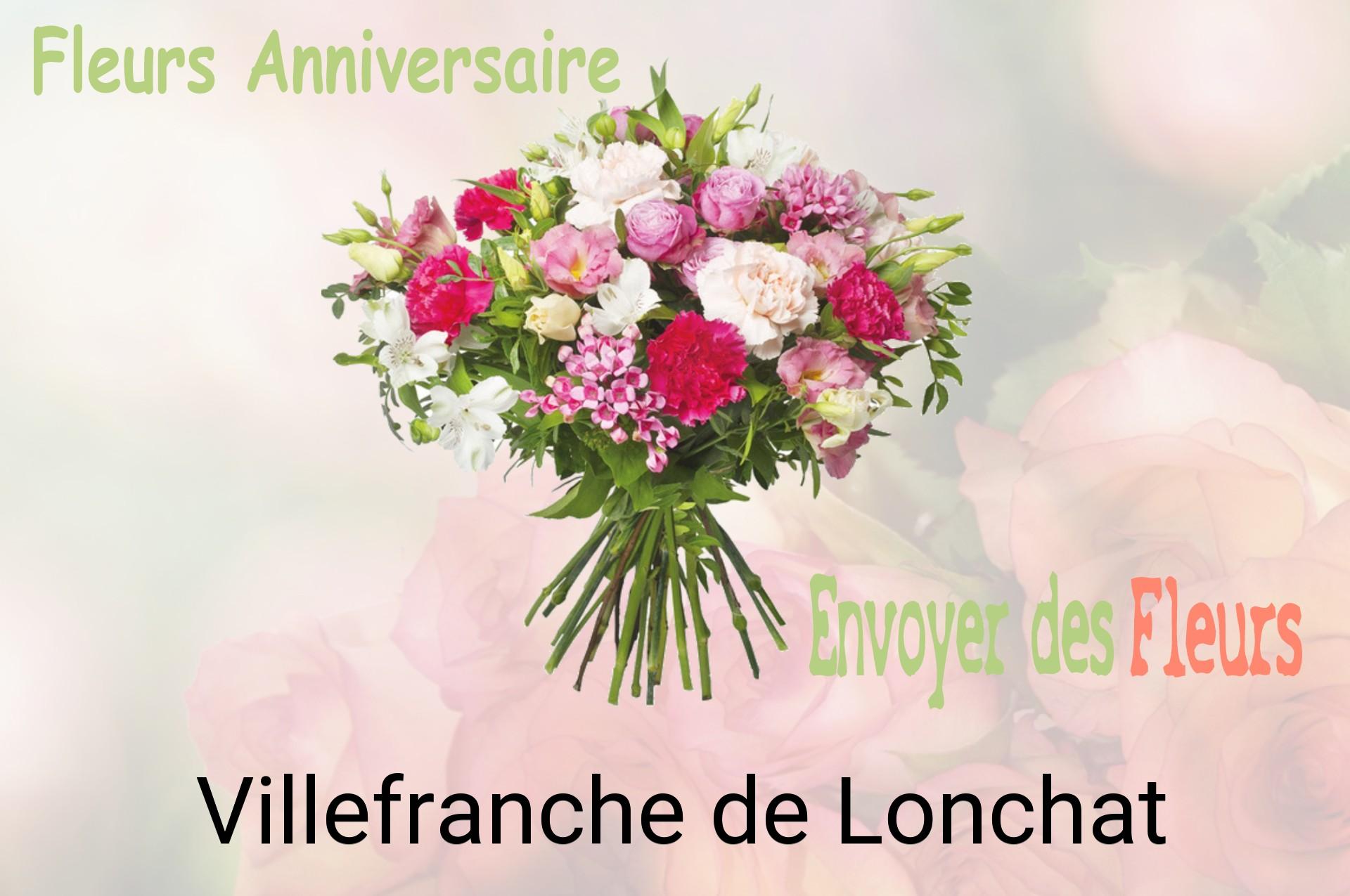 Bouquet de fleurs d’anniversaire livré à Villefranche-de-Lonchat