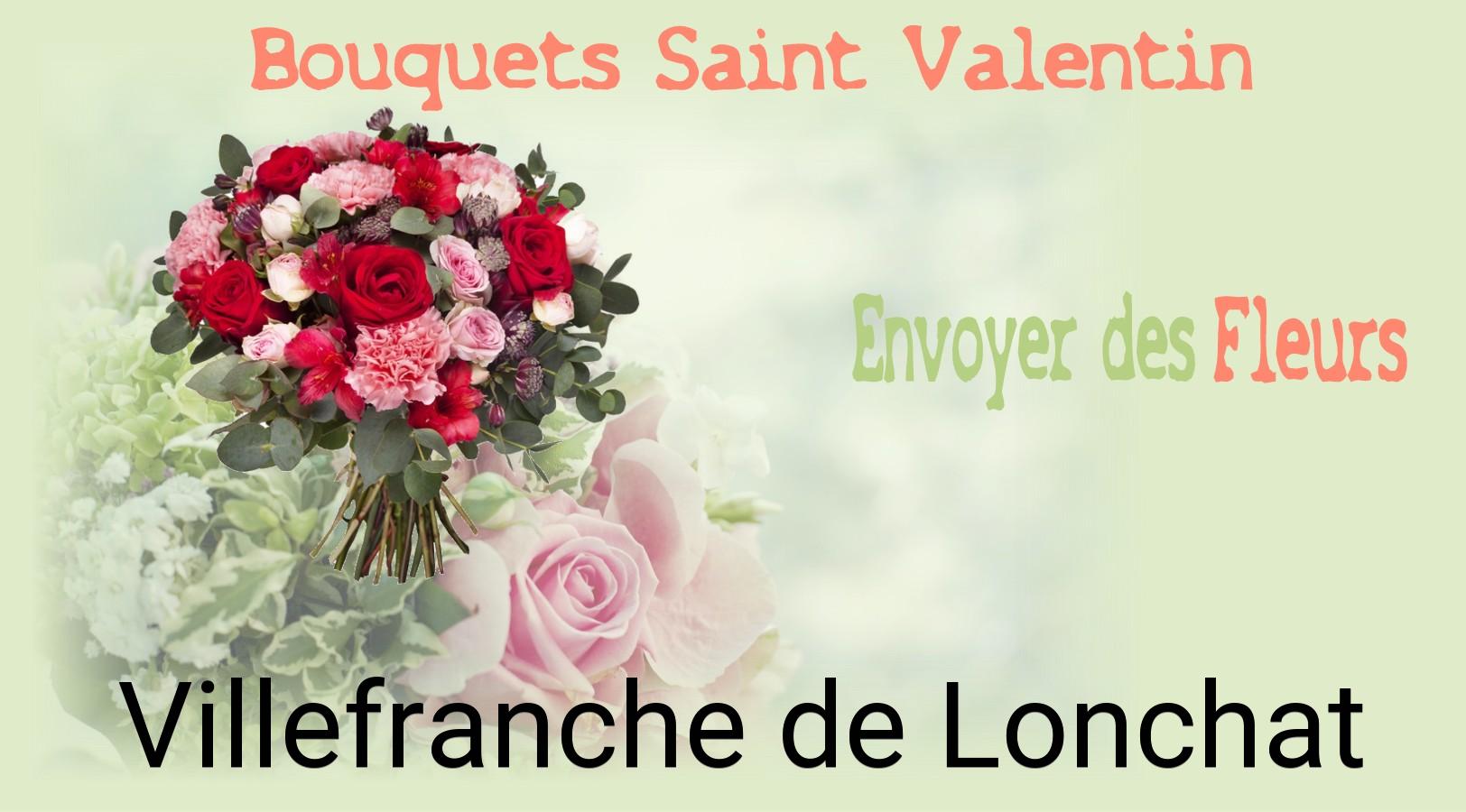 Roses de Saint-Valentin livrées à Villefranche-de-Lonchat